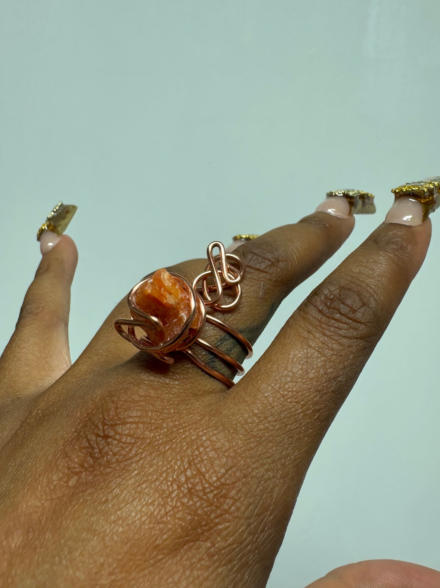 Orange Swerve Ring