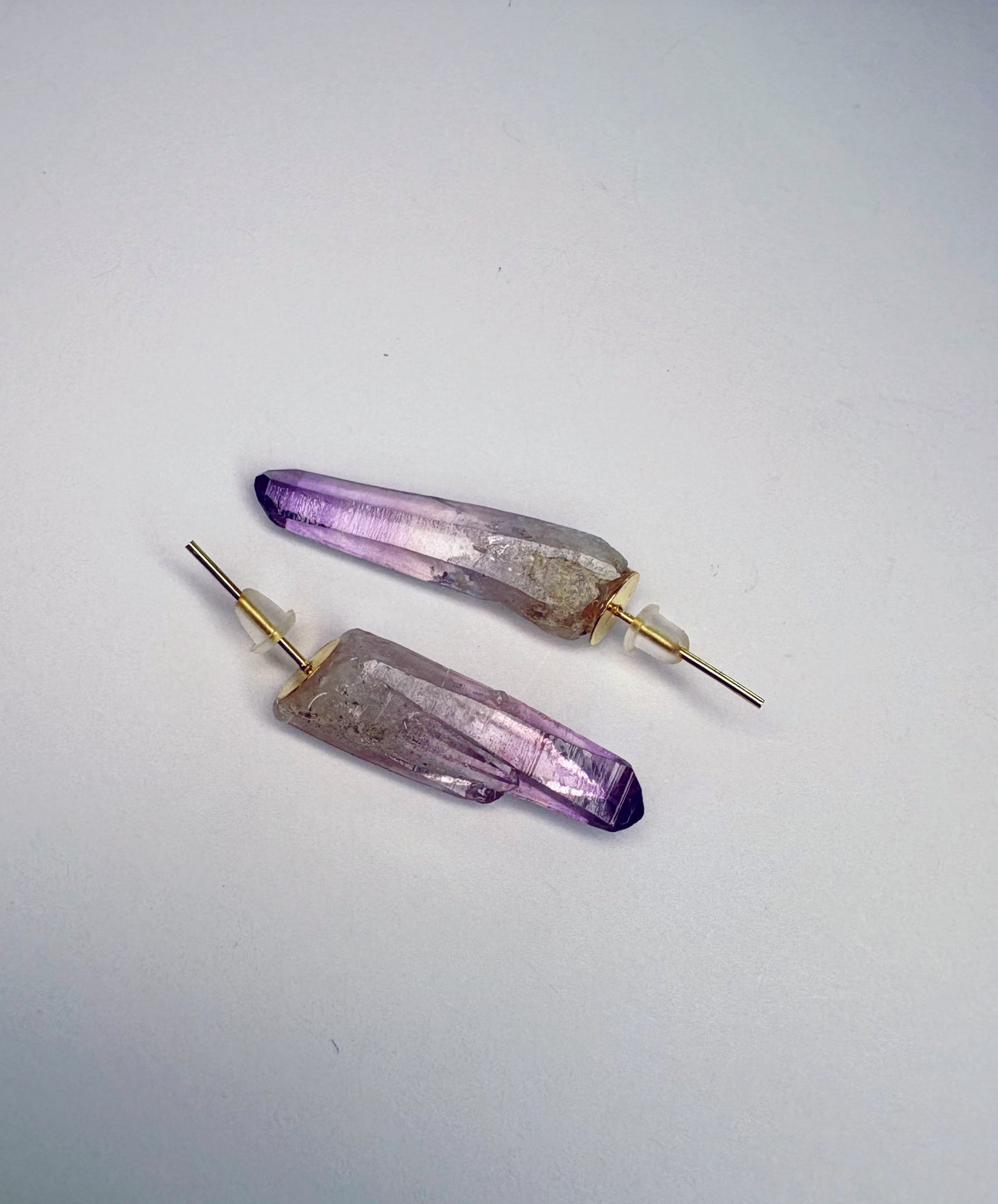 Amethyst wand Earrings