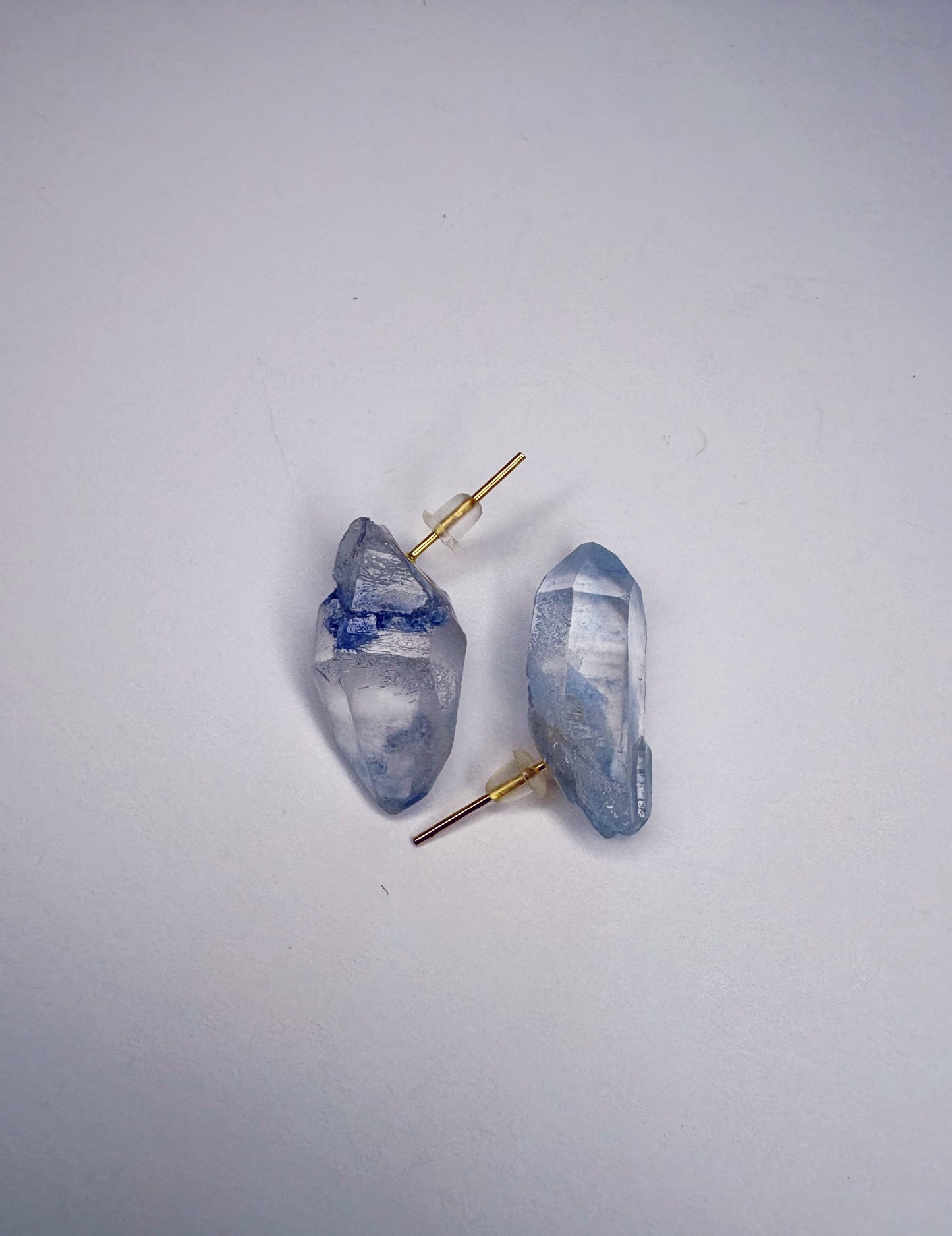 Natural blue Quartz earrings
