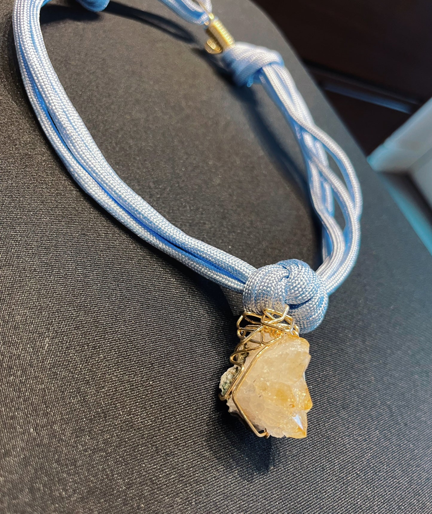 Citrine Blue Necklace