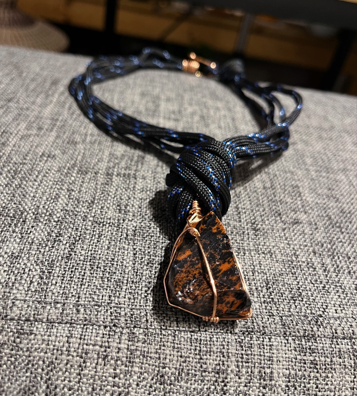 Mahoggany BlueBlack Necklace