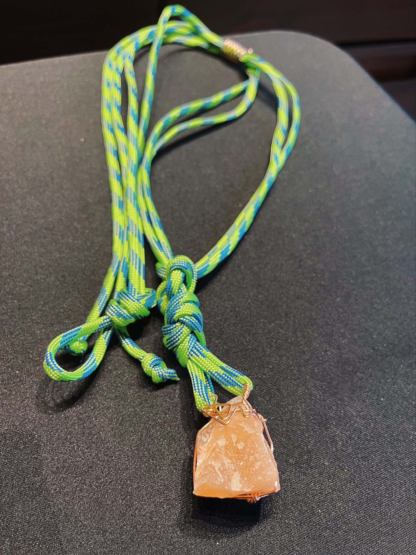 Calcite LimeBlue Necklace