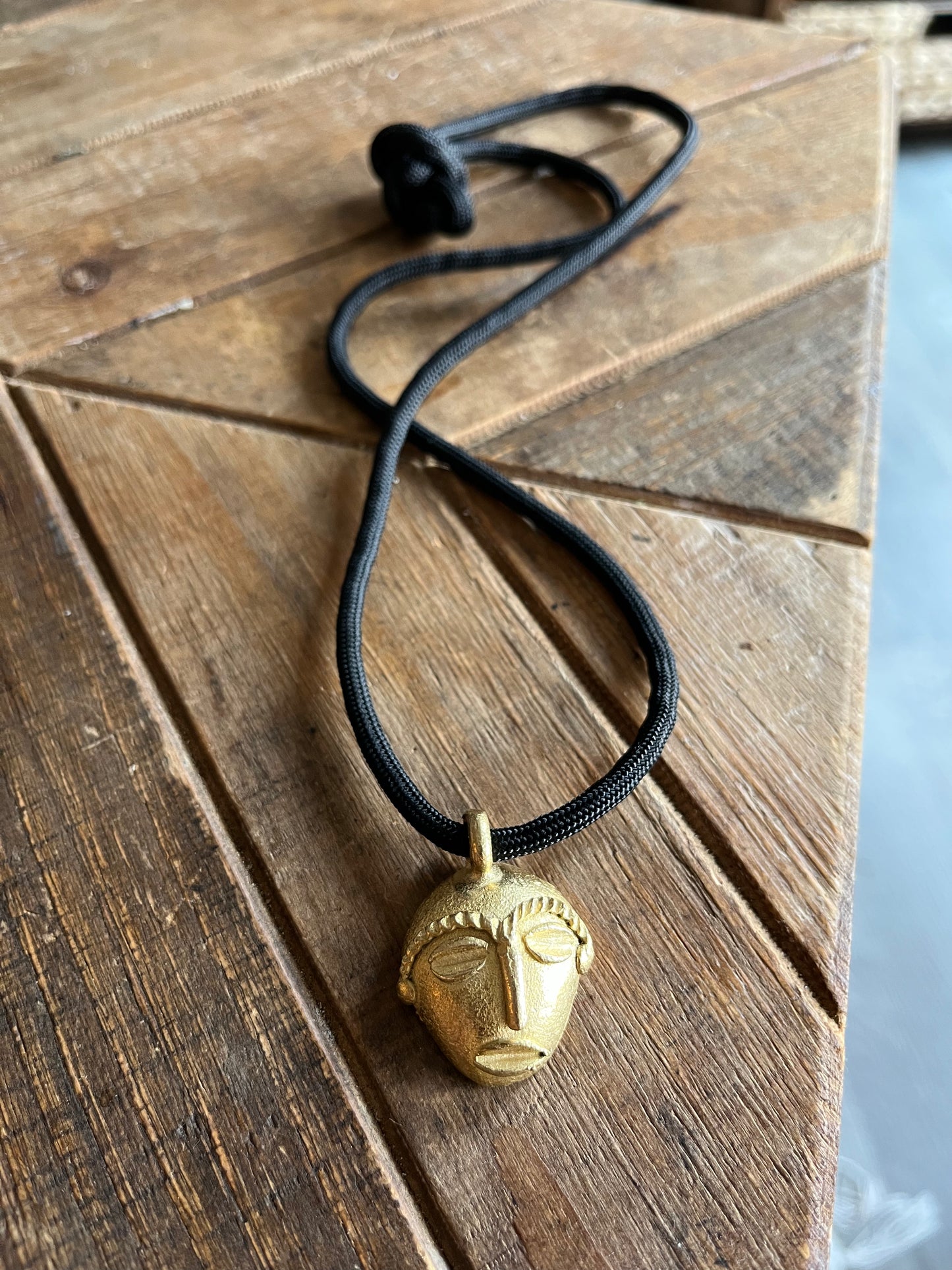 African Mask Necklace