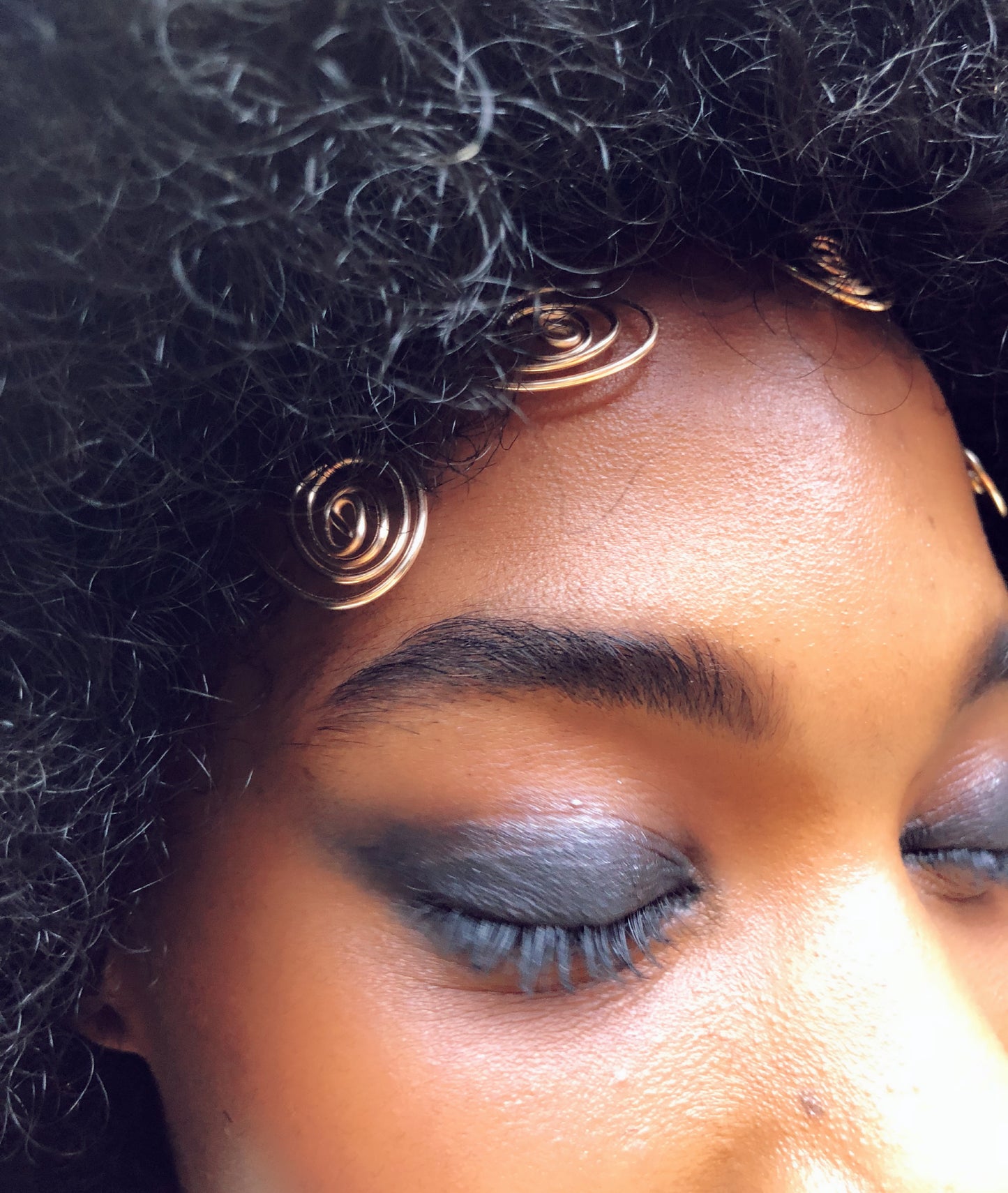 Gold baby hair