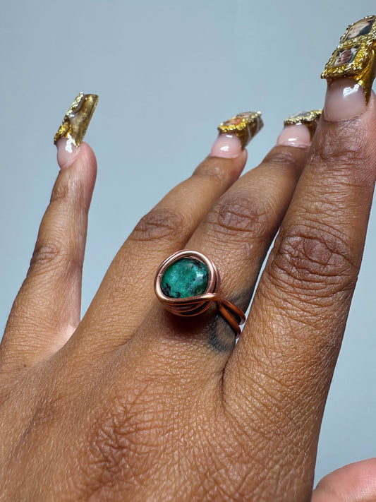 African turquoise Ring