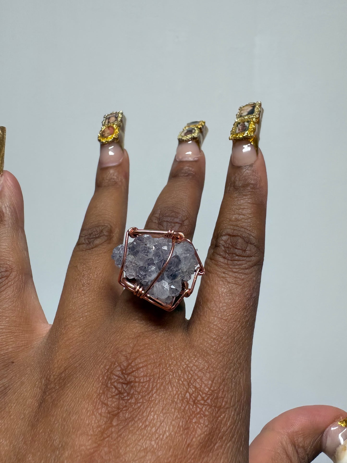 Cluster Copper Amethyst1