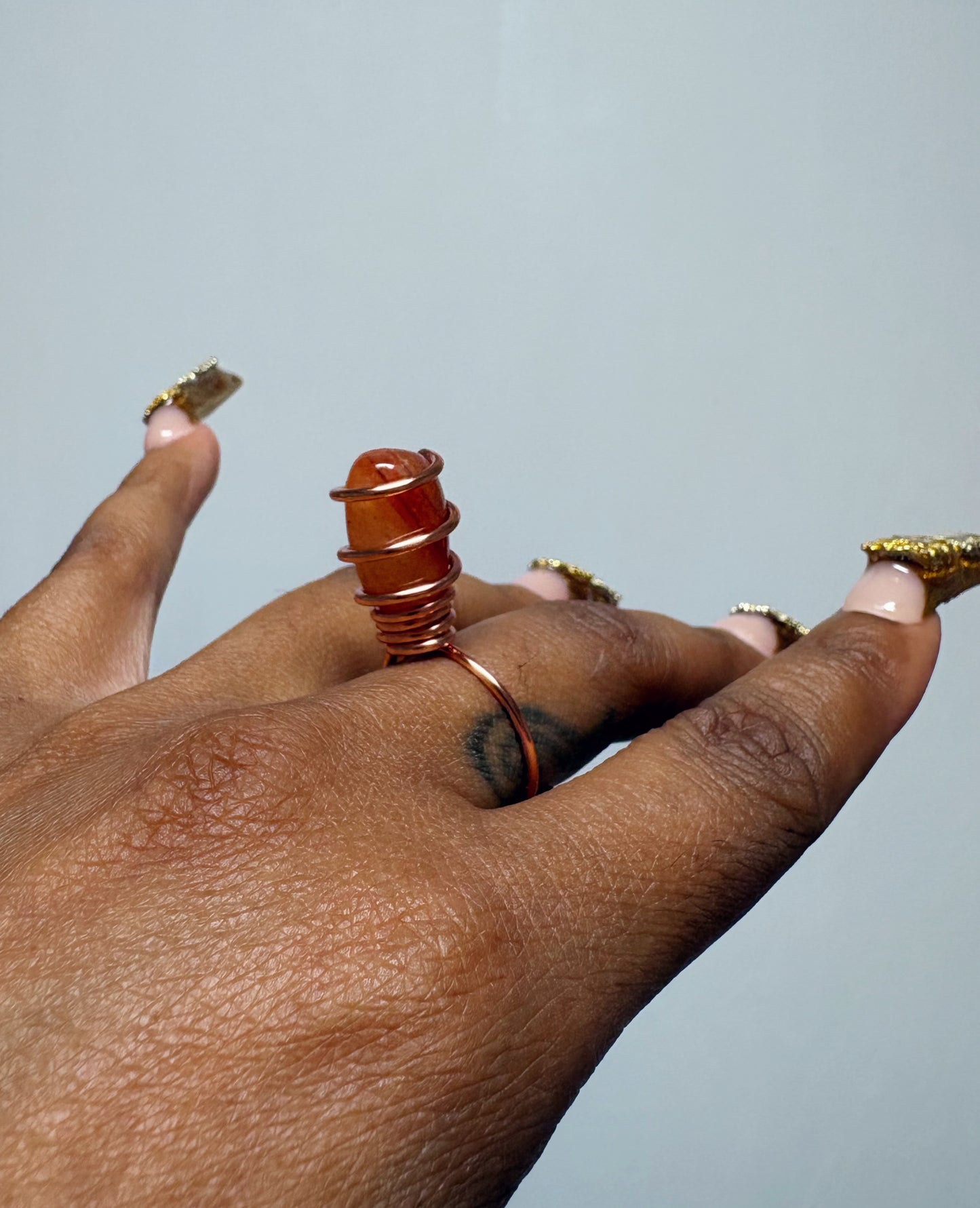 Carnelian Wand Ring