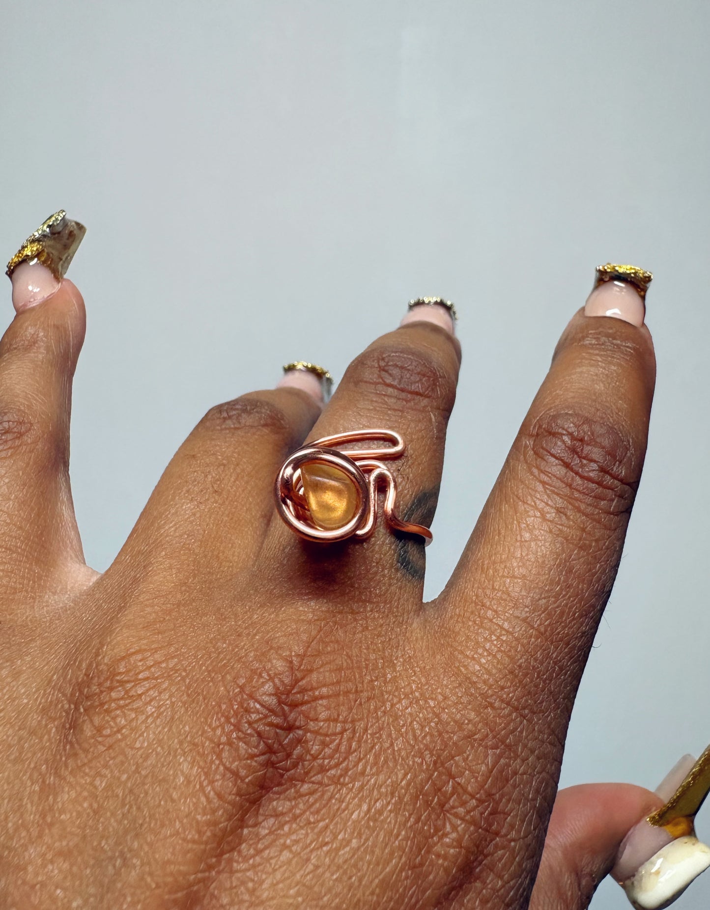 Yellow Fluorite Ring