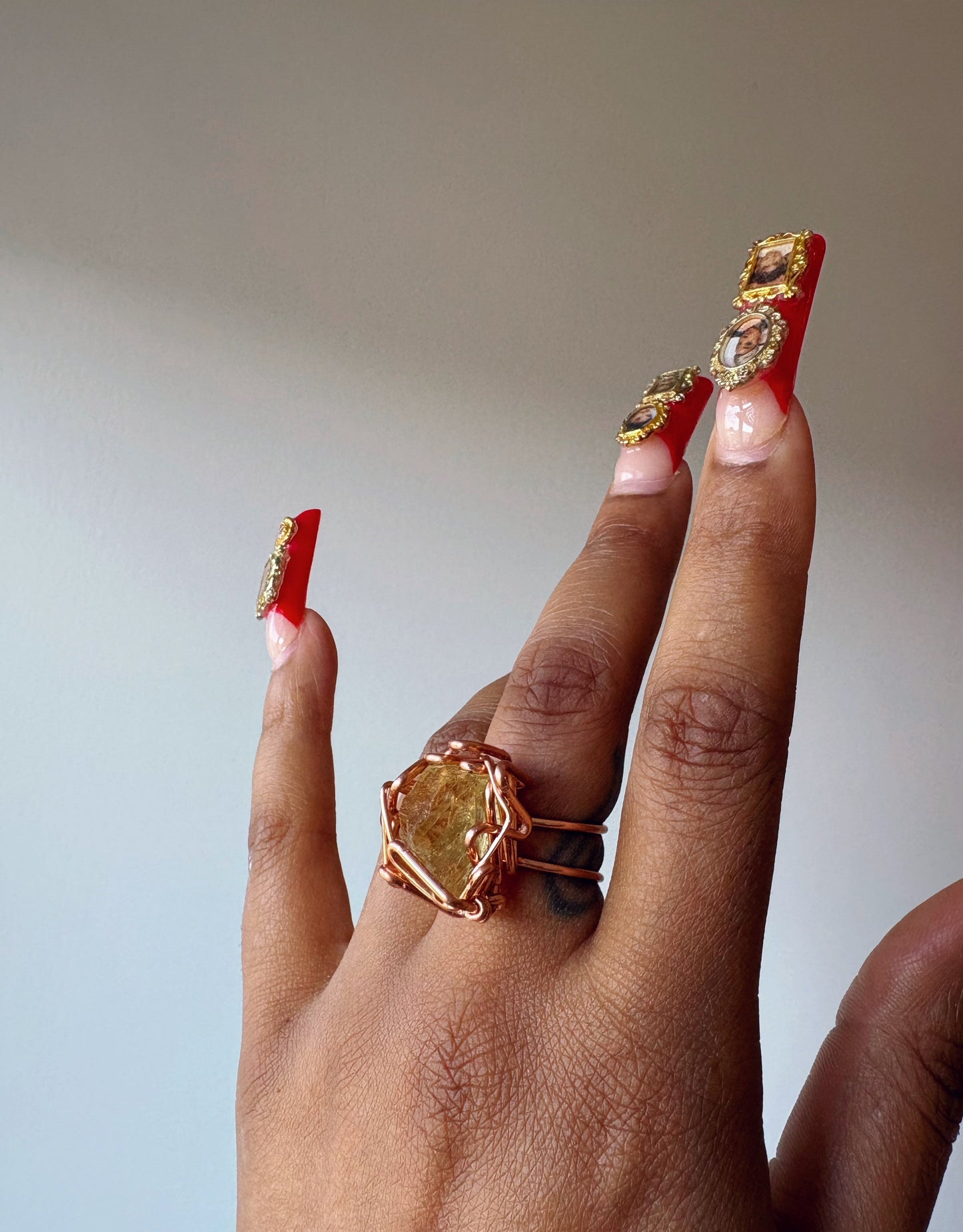 Yellow Apatite Ring