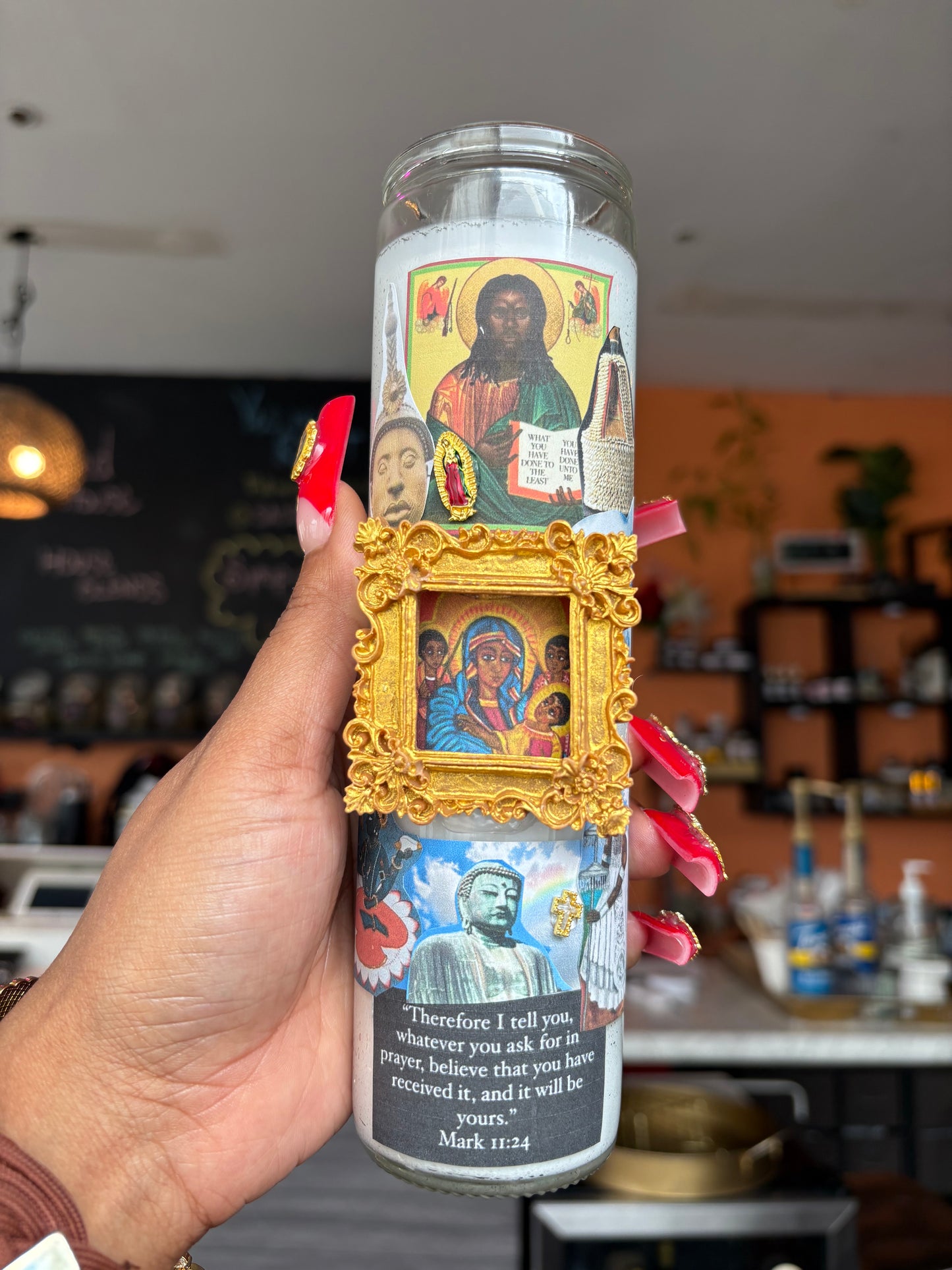 Black Jesus Candle
