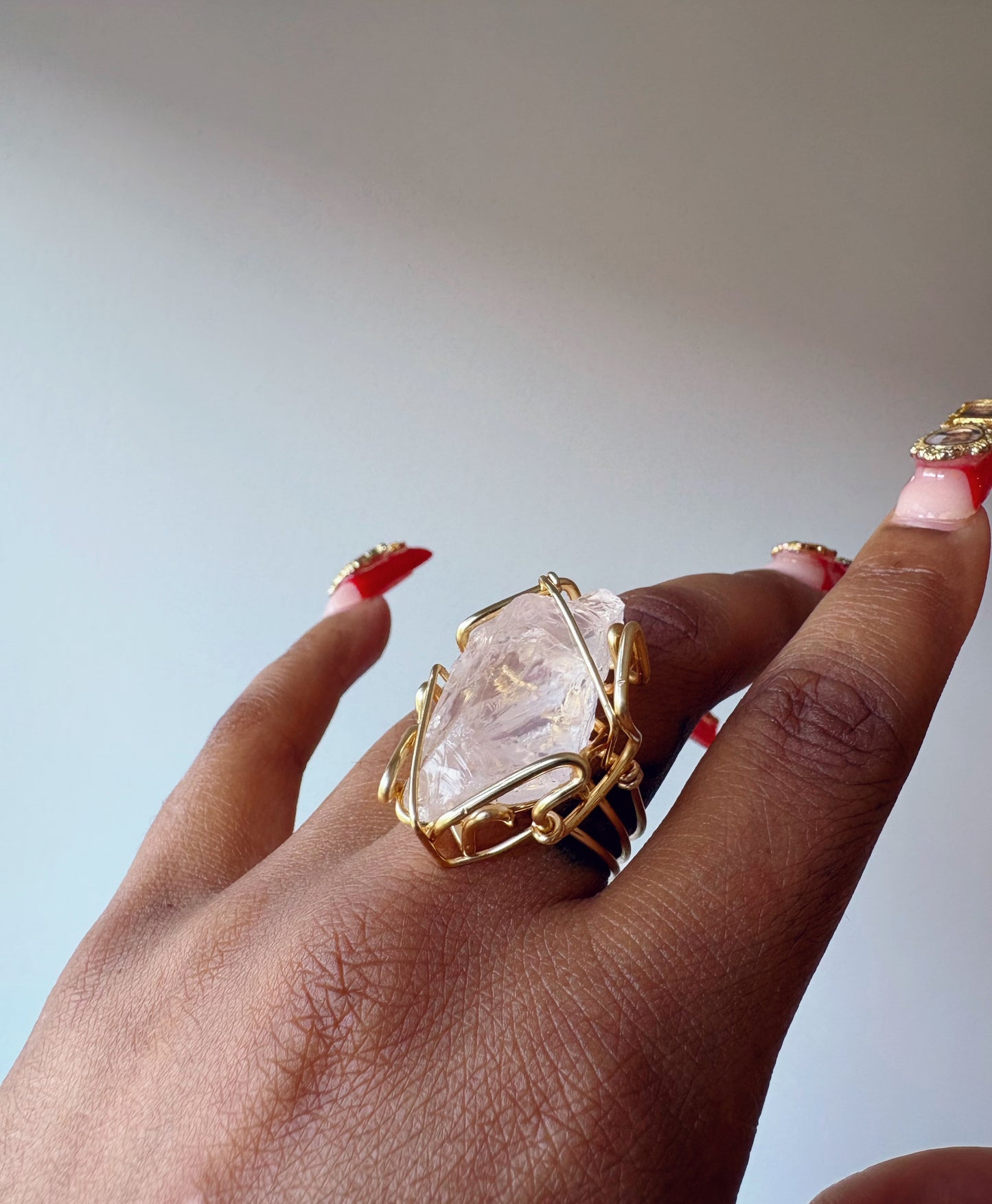 Flawless Rose Quartz Ring