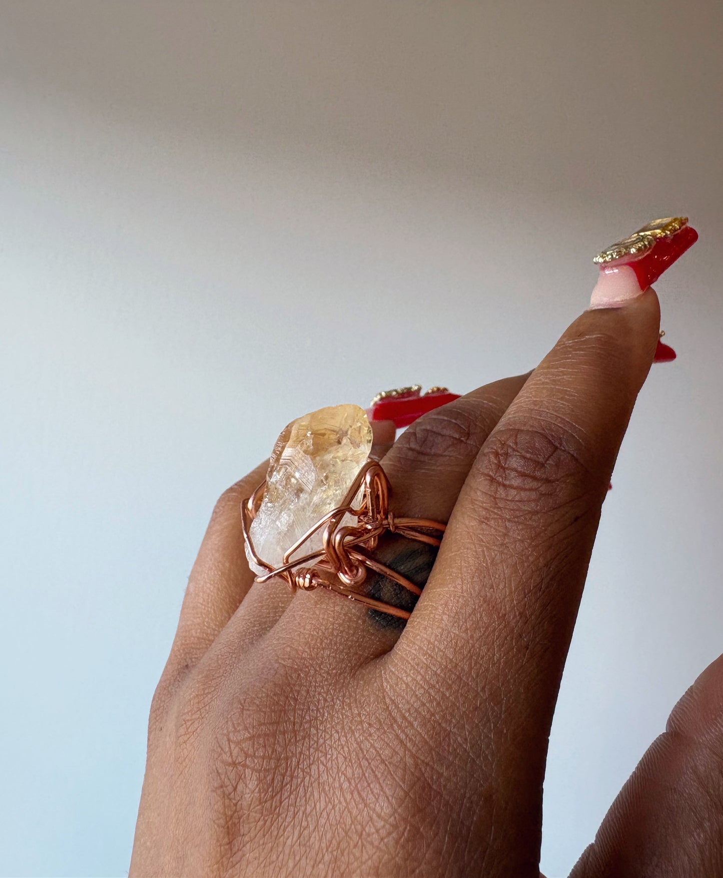 Citrine Wand Ring