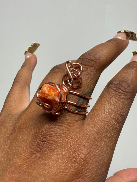 Orange Swerve Ring