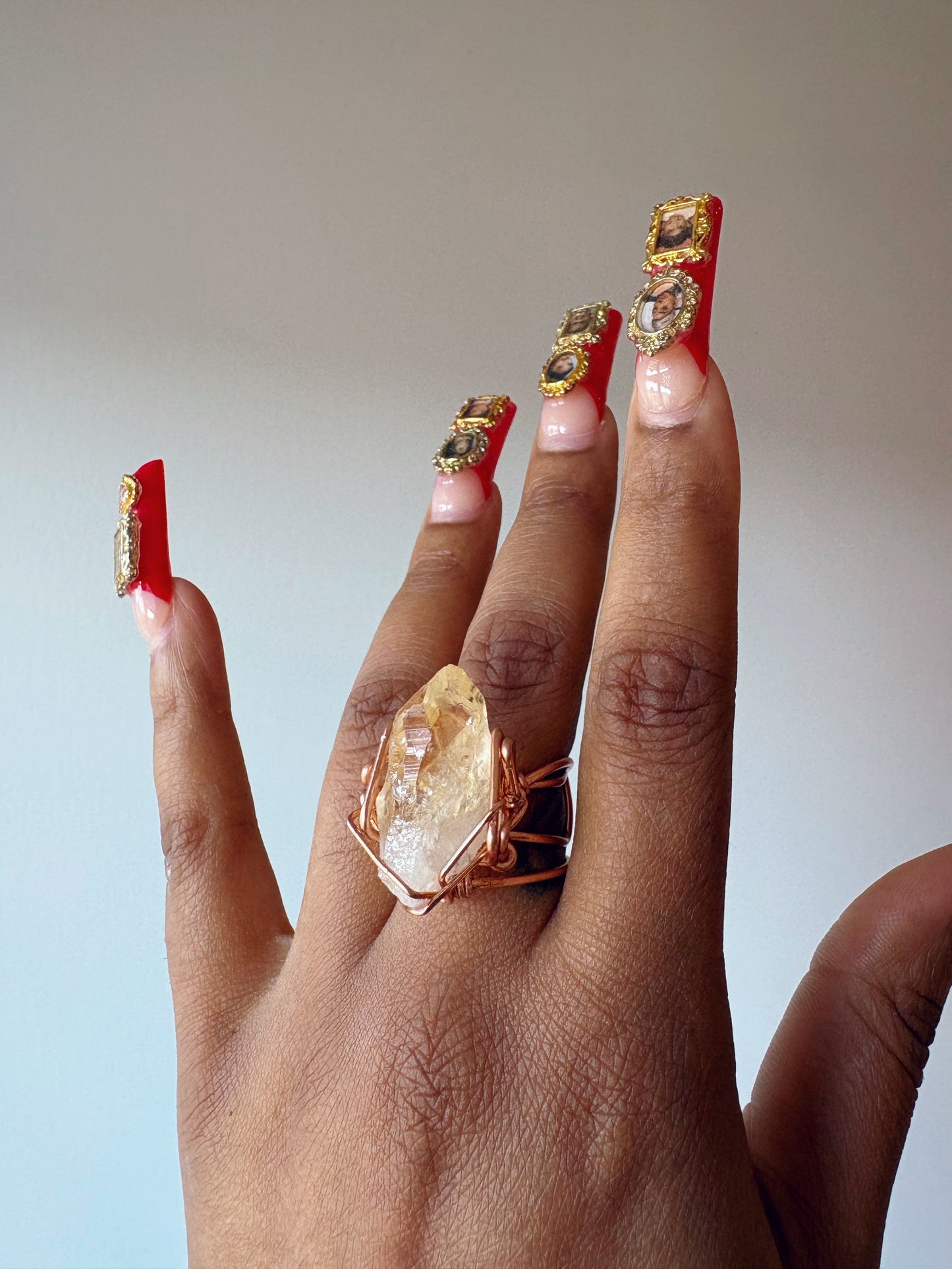 Citrine Wand Ring