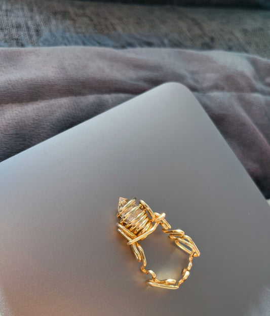 Herkimer statement ring