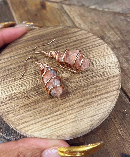 Sunstone Earrings