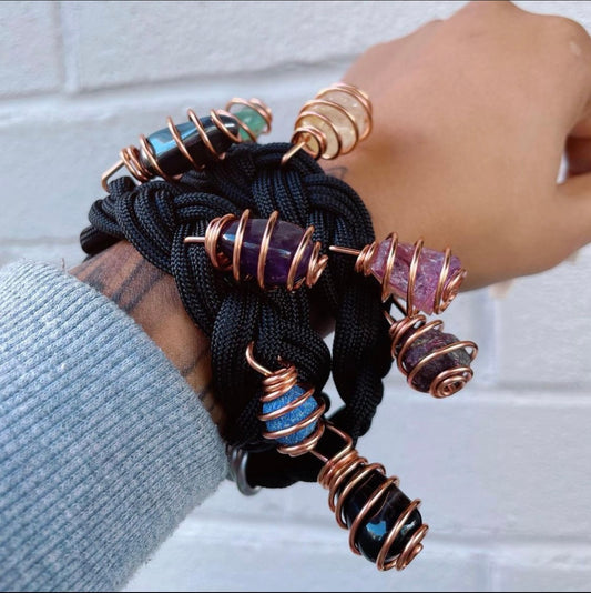 Rope charm bracelet